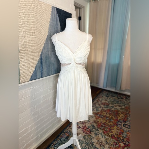 BCBG Max Azria Cream Cocktail Dress - Picture 1 of 10